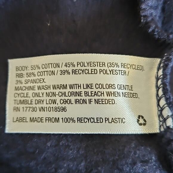 Goodfellow & Co Men’s Colorblock Crewneck Sweatshirt XL Navy Blue Gray White - Picture 6 of 7